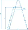 Intex 28077 Sicherheitsleiter für Pools, Höhe: 132 cm, 23,4 Produktbild-Vorschau 11