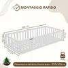 Crazy Pine Letto per Bambini 120x200 cm – Letto Montessori Anteprima dell’immagine prodotto 2