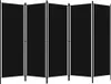 A black room divider consisting of five panels, hinged together. Anteprima dell’immagine prodotto