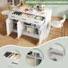 ODIKALO Kücheninsel Anrichte 120x60x90,5 verstellbare Produktbild-Vorschau 5