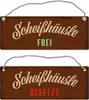 Scheißhäusle frei oder besetzt Wendeschild mit Kordel Produktbild-Vorschau 1