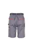 A back view of gray work shorts with orange trim, presented on a white background. Produktbild-Vorschau