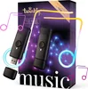 A product box for a Twinkly Music Dongle, with two dongles in the foreground and musical notes and light effects depicted on the box. Náhled obrázku produktu