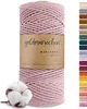 Makramee Garn (Altrosa) 3mm x 100m - 100% Baumwolle - Produktbild-Vorschau 1