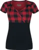Rock Rebel by EMP Damen schwarz-rot kariertes T-Shirt im Produktbild-Vorschau 1