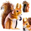 KADAX Eekhoornbeeldje, 28 cm, tuinbeeld van gepoedercoat Productafbeelding-voorbeeld 1