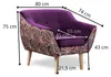 Fauteuil GUTTO Fauteuil LUXI Violet prune FIAL Motif Voir les images du produit 7