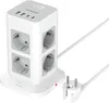 TESSAN 8 Fach Mehrfachsteckdose mit 2 USB C Produktbild-Vorschau 1