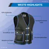 Lederkutte Karabiner Lederweste Bikerweste Motorradweste Produktbild-Vorschau 5
