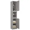 vidaXL Mobile da bagno Grigio Sonoma 32x34x188,5 cm Anteprima dell’immagine prodotto 5