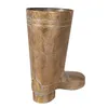Clayre & Eef Pflanzenhalter Stiefel 37 cm Goldfarbig Metall Produktbild-Vorschau 4