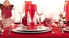 Sovie HOME Weihnachtstischdecke White Tree in Rot aus Produktbild-Vorschau 2