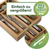 Loco Bird Besteckkasten für Schubladen aus Bambus – Produktbild-Vorschau 4