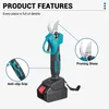 Súprava akumulátorových nožníc na konáre Drillpro 6 palcov Náhľad obrázku produktu 4