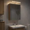 vidaXL Armadietto a specchio da bagno in rovere lavorato a Anteprima dell’immagine prodotto 4