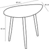 Příruční stolek Mica Decorations - sada 2 kusů - D80 x Š60 Náhled obrázku produktu 10