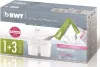 A product box for BWT water filter cartridges, showing the packaging and the filters inside. Produktbild-Vorschau