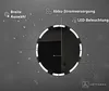 Batteriebetriebener LED Runde Spiegel 70x70 cm - Badspiegel Produktbild-Vorschau 4