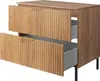 Waschtischunterschrank, Mattschwarz, Eiche Craft mit Produktbild-Vorschau 2