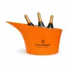 Grande seau à champagne orange en acrylique – Seau à Voir les images du produit 1