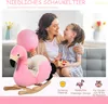 Schaukeltier Schaukelpferd Kinder Schaukel Rosa 60 x 33 x Produktbild-Vorschau 4