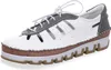 Gemini Damen Sneaker Leder Cutouts sportliche Schnürschuhe Produktbild-Vorschau 30