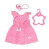 BABY born Blumenkleid 43cm, Puppenkleid rosa aus Produktbild-Vorschau 2