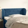 Kopfteil mit Ohren Dunkelblau 93x23x78/88 cm Samt Produktbild-Vorschau 2