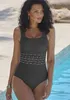 LASCANA Badeanzug Adelin oliv-leo Größe 42 Cup B Produktbild-Vorschau 2