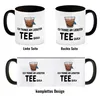 Ich trinke am liebsten Teequila Kaffeebecher Schwarz Produktbild-Vorschau 4