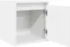 A white cabinet with its door open, showing the interior. Náhled obrázku produktu