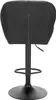 A black bar stool viewed from the back, on a white background. Produktbild-Vorschau