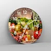 Wanduhr - Rund - Glasuhr - Lebensmittel Gemüse Brokkoli Produktbild-Vorschau 4