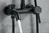 Bateria prysznicowa czarna System prysznicowy Deszczownica Podgląd zdjęcia produktu 9
