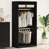 vidaXL Armoire avec étagère noir aspect chêne 100 x 50 x Voir les images du produit 2