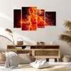 Bild auf Leinwand - Leinwandbild - Frau Flammen Produktbild-Vorschau 7