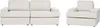 BELIANI Sofa Set 2-Teilig Hellbeige Stoffbezug 3-Sitzer Produktbild-Vorschau 1