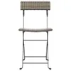 vidaXL Bistrostühle 8 Stk. Klappbar Grau Poly Rattan und Produktbild-Vorschau 5
