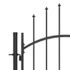 vidaXL Gartentor Woerden mit Speerspitze 5x1 m Schwarz Produktbild-Vorschau 3