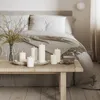 Candela LED in cera naturale, effetto tremolante, bianca, Anteprima dell’immagine prodotto 3