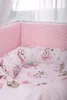 Babymam 7-teiliges Babynest Set Baumwolle Minky rosa Produktbild-Vorschau 11