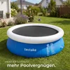 tectake® Pool-Solarfolie rund und selbstschwimmend Produktbild-Vorschau 7
