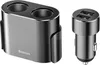 A car charger splitter and a car charger with USB ports are displayed against a white background. Produktbild-Vorschau