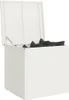 vidaXL Außenlagerbox Weiß 55 x 50,5 x 50 cm Stahl Produktbild-Vorschau 3