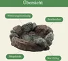 Vogelbad Garten 30cm | Vogeltränke Stein | Wassertränke für Produktbild-Vorschau 4
