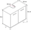 Holz Badmöbel Badunterschrank Landos Produktbild-Vorschau 7