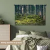 MuchoWow® Wandteppich Wandbehang Wald - Baum - Moos 150x100 Produktbild-Vorschau 4
