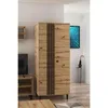 A modern living room with a wooden cabinet and a TV stand. Produktbild-Vorschau