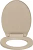 vidaXL Sedile per wc con chiusura morbida Beige Ovale Anteprima dell’immagine prodotto 11