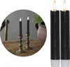 Stabkerzen LED mit Timer SCHWARZ 2er indoor mit Timer Produktbild-Vorschau 1